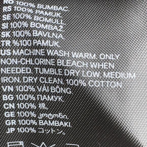 H&M Trend Conscious Short A-LIne Black Ruffle-trimmed Medium Cotton Dress - Picture 14 of 16